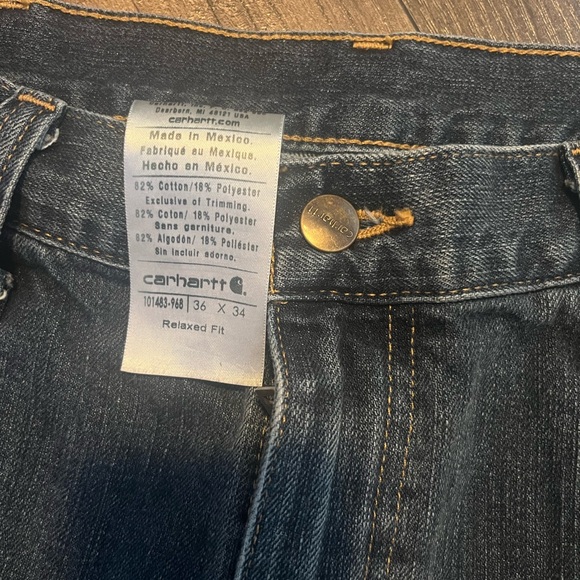 36 x 34 dark carhartt jeans - Picture 5 of 5